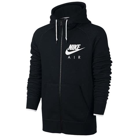 herren-sweatshirts nike air aw 77 e39y6653 sweatshirt entscheidend weiß schwarz